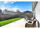The outdoor space features a wood deck with comfortable chairs and dining set at 4051 Presidio Cir, Indianapolis, IN 46235