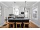 Modern kitchen with granite countertops, stainless appliances and gas stove at 4310 Central Ave, Indianapolis, IN 46205