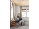 Cozy nook with a unique egg chair, neutral decor, and natural lighting at 7116 Grandview Rd, Columbus, IN 47201