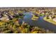 Scenic aerial view of waterfront neighborhood with lush foliage at 7370 Chestnut Hills Blvd, Indianapolis, IN 46278