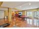 Finished basement with exercise equipment, pool table, and ample space for recreation and entertainment at 7370 Chestnut Hills Blvd, Indianapolis, IN 46278