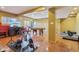 Basement featuring a television, exercise equipment, and pool table, perfect for relaxation and entertainment at 7370 Chestnut Hills Blvd, Indianapolis, IN 46278