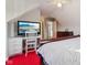 Bedroom with desk and tv at 7370 Chestnut Hills Blvd, Indianapolis, IN 46278