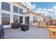 Spacious deck area with sliding glass door access to the home at 7370 Chestnut Hills Blvd, Indianapolis, IN 46278