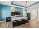 Spacious main bedroom with tray ceilings, ensuite bathroom and generous natural light at 7370 Chestnut Hills Blvd, Indianapolis, IN 46278
