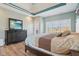Tranquil main bedroom offers a large window with a backyard view and a spacious layout at 7370 Chestnut Hills Blvd, Indianapolis, IN 46278