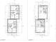 Detailed floor plan showcasing the layout of the second floor, including bedrooms, bathrooms and closets at 922 N Oakland Ave, Indianapolis, IN 46201