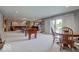 Finished basement with a pool table, kitchenette, large living space, and sliding glass doors at 9615 N County Road 150 E Rd, Pittsboro, IN 46167