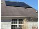 Close-up of solar panels installed on the roof of a residential home at 11215 Cowan Lake Ct, Indianapolis, IN 46235
