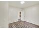 Empty room featuring hardwood floors and white painted walls with access to a small closet at 1157 Evans Ave, Noblesville, IN 46060