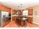 Well-appointed kitchen featuring a center island and stainless steel appliances at 14034 Wicklow Ln, Fishers, IN 46040