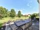 Inviting patio area with outdoor dining set, perfect for entertaining at 14034 Wicklow Ln, Fishers, IN 46040