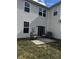 Backyard with patio area and two chairs provides a relaxing outdoor space at 14309 Shooting Star Dr, Noblesville, IN 46060
