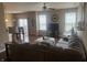 Spacious living room featuring hardwood floors, lots of light, modern decor, and comfortable seating at 14309 Shooting Star Dr, Noblesville, IN 46060