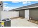 Back patio with concrete pavers and white privacy fence at 19499 Grassy Branch Rd, Westfield, IN 46074