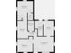 Detailed floor plan showcasing the layout of bedrooms, bathrooms, kitchen, living room, and laundry at 2370 N Moreland Ave, Indianapolis, IN 46222