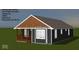 New construction home with a covered porch, neutral siding, and classic architectural style at 306 Hamilton St, Fortville, IN 46040