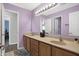 Spacious bathroom features a double sink vanity and a large mirror at 3079 Limber Pine Dr, Whiteland, IN 46184