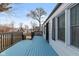 Enjoy the outdoors on the expansive front porch with a blue floor and convenient access at 317 Albany St, Indianapolis, IN 46225