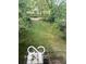 Large grassy backyard surrounded by mature trees providing shade and privacy at 327 N Bradley Ave, Indianapolis, IN 46201