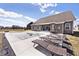 Large backyard with an inground pool and lounge chairs, perfect for outdoor relaxation and entertaining at 3532 Danbury Ct, Bargersville, IN 46106