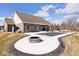 Spacious backyard featuring a pool and fire pit, perfect for entertaining at 3532 Danbury Ct, Bargersville, IN 46106