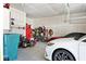 Spacious garage with epoxy flooring and plenty of space for vehicles and storage at 3532 Danbury Ct, Bargersville, IN 46106
