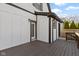 Exterior view of back deck and white siding at 360 S Spencer Ave, Indianapolis, IN 46219