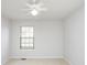 Bedroom with neutral carpet, large window and ceiling fan at 3677 Cedar Cove Ct, New Palestine, IN 46163