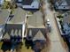 Aerial shot of cozy neighborhood houses and neatly organized streets at 4215 Heyward Pl, Indianapolis, IN 46250