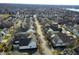 An elevated view of a neighborhood with orderly street layout and many homes at 4215 Heyward Pl, Indianapolis, IN 46250