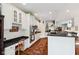 Beautiful kitchen with stainless appliances, desk area, and adjacent dining space at 5115 Baltustrol Dr, Avon, IN 46123