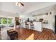 Spacious layout from kitchen to living room, perfect for entertaining guests at 5115 Baltustrol Dr, Avon, IN 46123