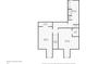 Second floor plan featuring two bedrooms, one bathroom, and multiple closets at 520 Denny Dr, Mooresville, IN 46158