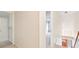 View of the hallway with carpet flooring and a white wall at 520 Denny Dr, Mooresville, IN 46158