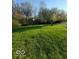Large backyard featuring a lush green lawn and mature trees at 5851 Brobeck Ln, Indianapolis, IN 46254