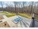 A large outdoor hot tub on a stamped concrete patio, perfect for relaxation and entertaining at 7143 W 50 S, Morgantown, IN 46160