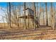 Unique raised treehouse in a wooded area, perfect for a secluded retreat or hunting spot at 7143 W 50 S, Morgantown, IN 46160
