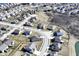 Aerial view showcasing the home's location within a well-planned community, highlighting proximity to amenities and green spaces at 936 Plunkett Ave, Westfield, IN 46074