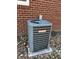 Exterior view of the Goodman air conditioning unit at 1031 Schleicher Ave, Indianapolis, IN 46229