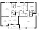 Detailed main floor plan showcasing the layout of the living spaces, kitchen, bedrooms, and garage at 10535 Pokagon Way, Indianapolis, IN 46239