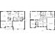 Main and second floor plans showcasing the layout of the entire house at 10535 Pokagon Way, Indianapolis, IN 46239