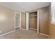 Comfortable bedroom featuring neutral walls, carpet flooring and a closet at 1131 Madeira St, Indianapolis, IN 46203