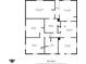 Detailed floor plan showcasing layout of bedrooms, bathrooms, kitchen, living spaces in 1466 sqft home at 1205 S Dequincy St, Indianapolis, IN 46203