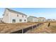 Newly constructed homes in a developing neighborhood with dirt yards, waiting for landscaping at 1585 N Regatta Dr, Greenfield, IN 46140