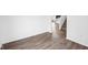 The entryway features wood-style flooring and access to the staircase at 1585 N Regatta Dr, Greenfield, IN 46140