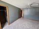 Bedroom featuring neutral carpet, paint, and a ceiling fan at 16575 Audubon Ct, Noblesville, IN 46060