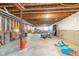Unfinished basement with exposed ceiling, concrete floor, and potential for customization at 19477 Quilling Ln, Noblesville, IN 46062