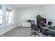 Cozy office with large window providing natural light, perfect for working from home at 19477 Quilling Ln, Noblesville, IN 46062