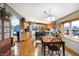 Open concept kitchen featuring a view into the dining area, lots of counterspace and stainless appliances at 2387 Bill Smith Rd, Martinsville, IN 46151